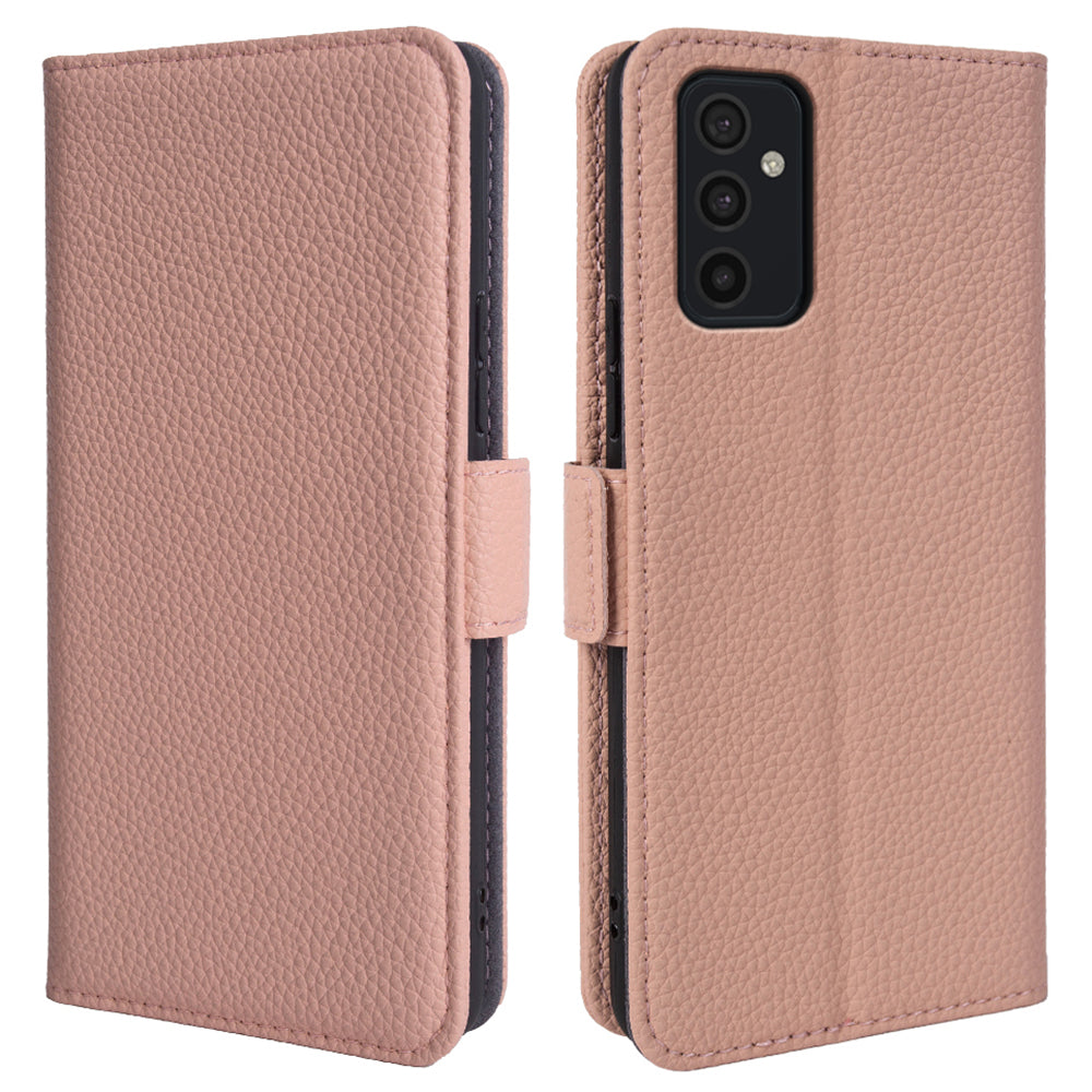 For Samsung Galaxy M52 5G Litchi Texture Genuine Cow Leather TPU Phone Case with Stand Wallet For Samsung Galaxy M52 5G Litchi Texture Genuine Cow Leather TPU Phone Case with Stand Wallet
